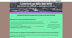 Desktop Screenshot of commentsefairedesamis.fr